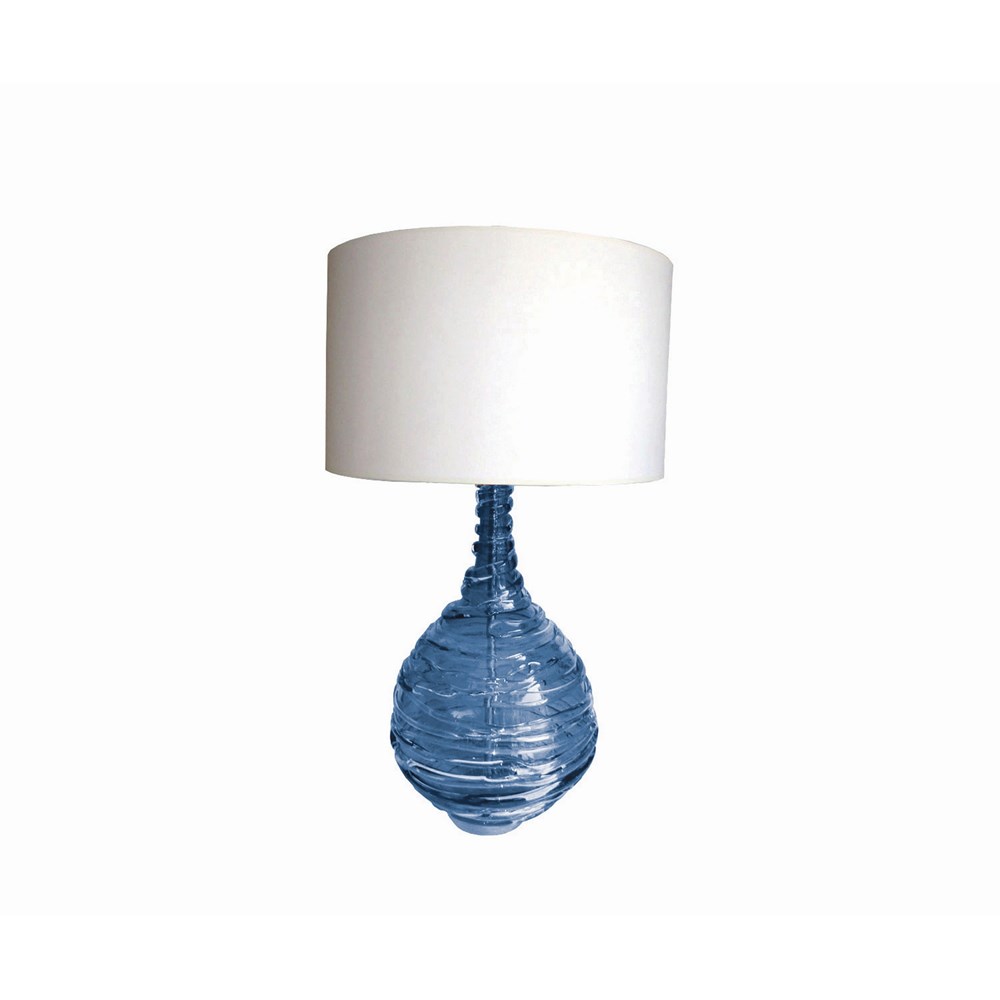 Matilda Crystal Glass Lamp by William Yeoward in Midnight Blue